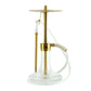 Oduman Infinity Shisha Pipe 45cm - Clear Glass Gold Body