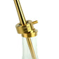 Oduman Infinity Shisha Pipe 45cm - Clear Glass Gold Body - The Shisha Shop